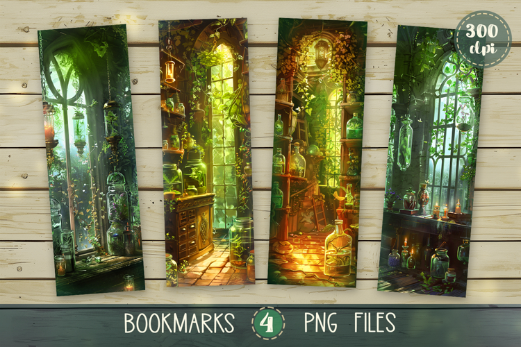 Bookmarks design - Botanical Academy of Wizards.