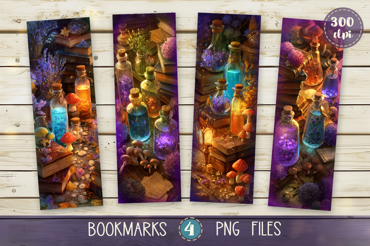 Bookmarks design - Botanical Academy of Wizards.