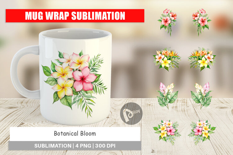Mug Wrap Botanical Bloom example image 1
