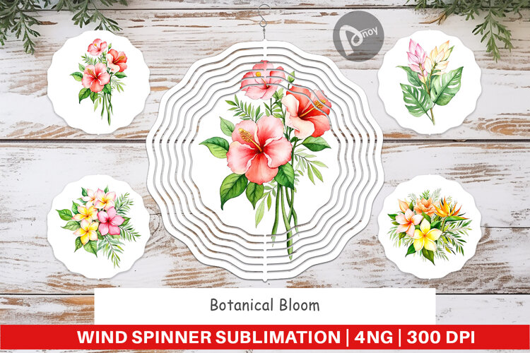 Wind Spinner Botanical Bloom example image 1