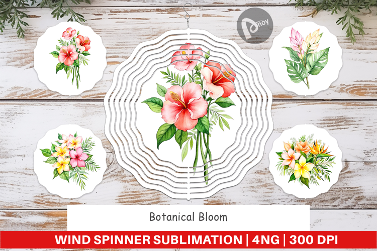 Wind Spinner Botanical Bloom