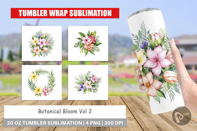 Tumbler Botanical Bloom