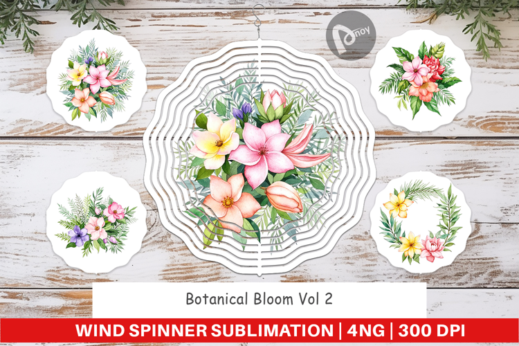 Wind Spinner Botanical Bloom