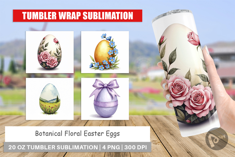 Floral Easter Eggs Tumbler