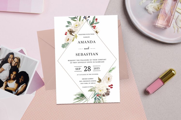 Floral Invitation Template Image 22