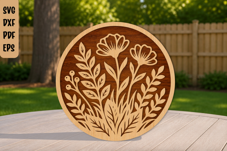 Botanical Laser Cut File