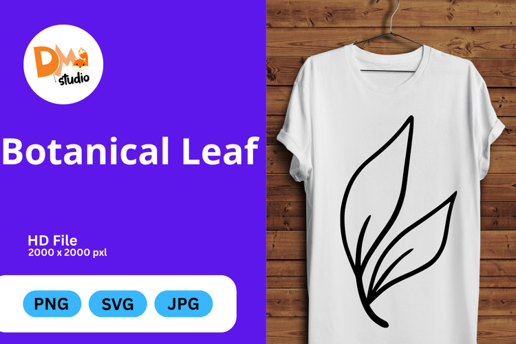 Outline Leaf Clipart Image 18