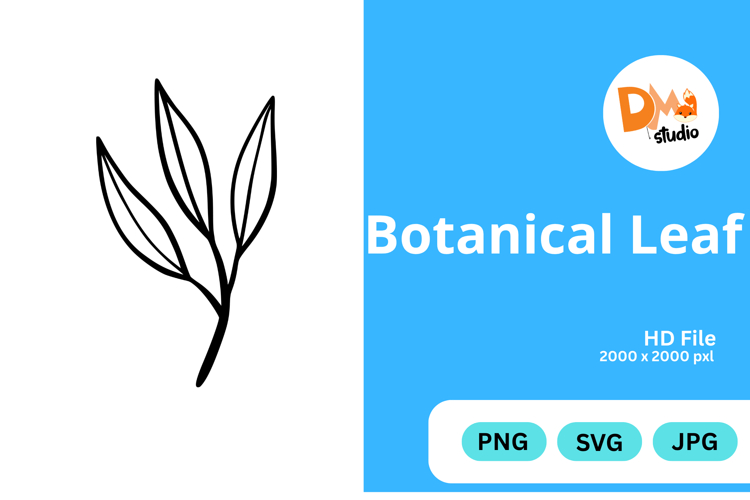 Outline Leaf Clipart Image 15