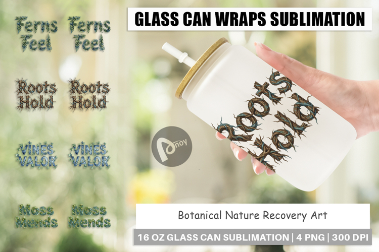 Botanical Nature Recovery Glass Can