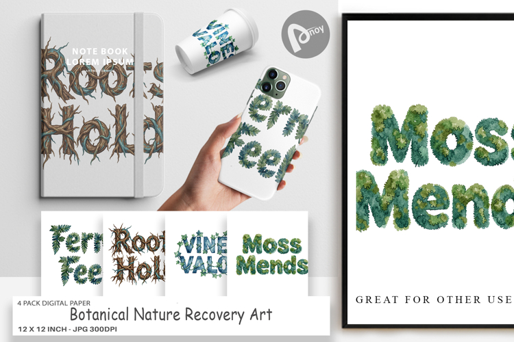 Botanical Nature Recovery Digital Paper