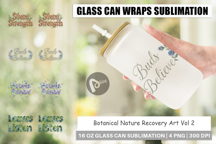Botanical Nature Recovery Glass Can