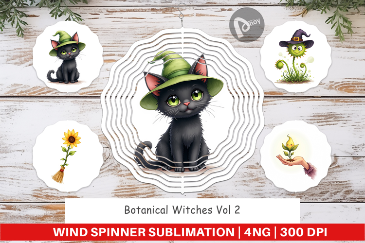 Botanical Witches Wind Spinner