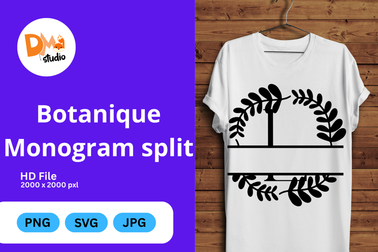 Split Floral Svg Image 7