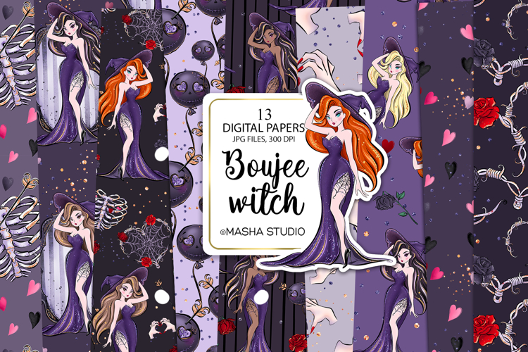 Witch Seamless Digital Papers
