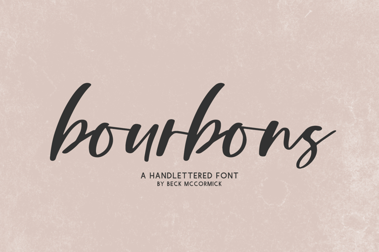Bourbons Script Font