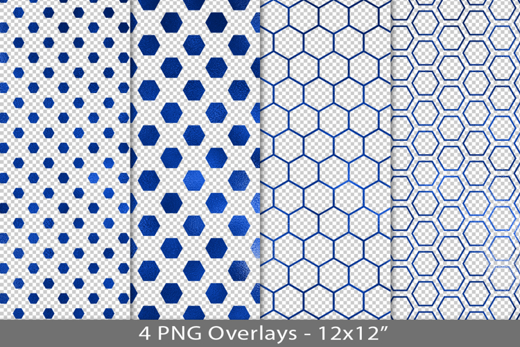 Blue foil seamless pattern overlay, PNG
