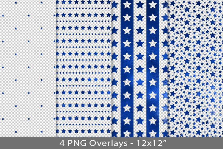 Blue foil seamless pattern overlay, PNG