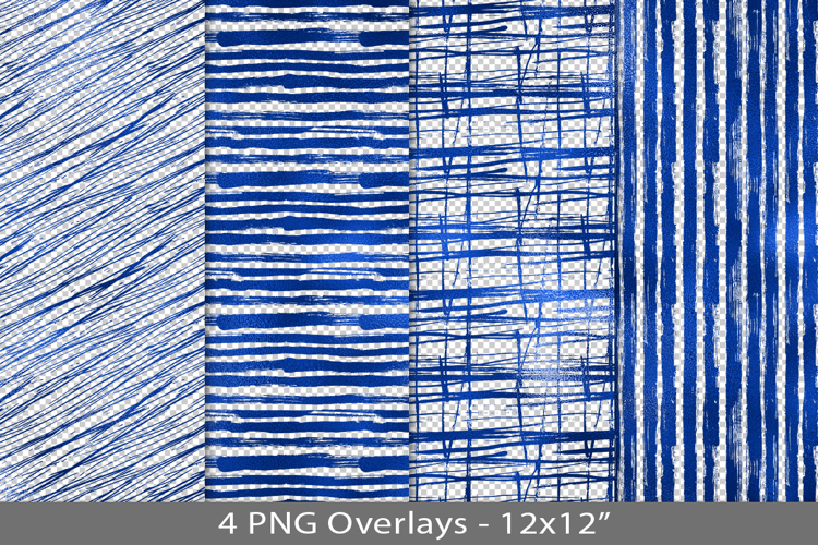 Blue foil seamless pattern overlay, PNG