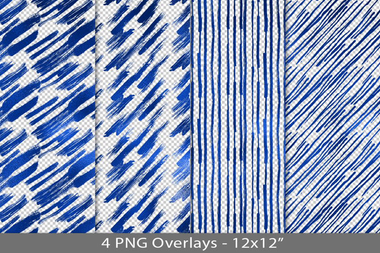 Blue foil seamless pattern overlay, PNG