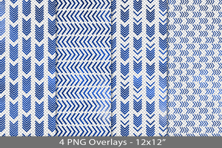 Blue foil seamless pattern overlay, PNG