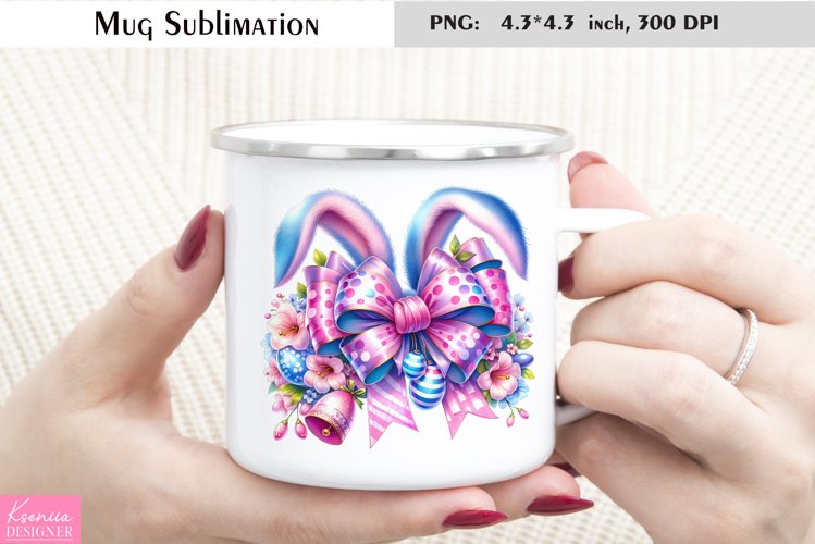 Silk Easter Bow | Silk Bow Coffee Mug Design