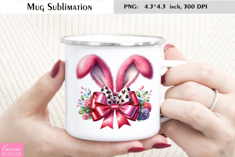 Silk Easter Bow | Silk Bow Coffee Mug Design