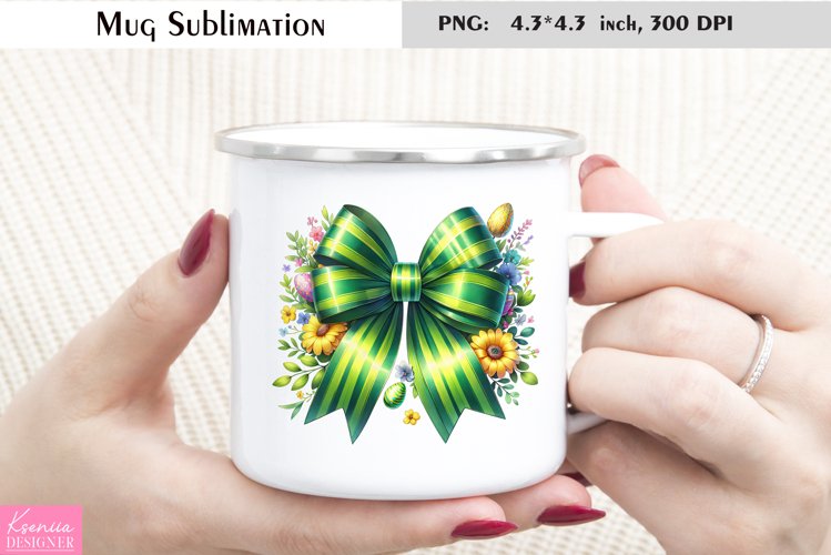 Silk Easter Bow | Silk Bow Coffee Mug Design