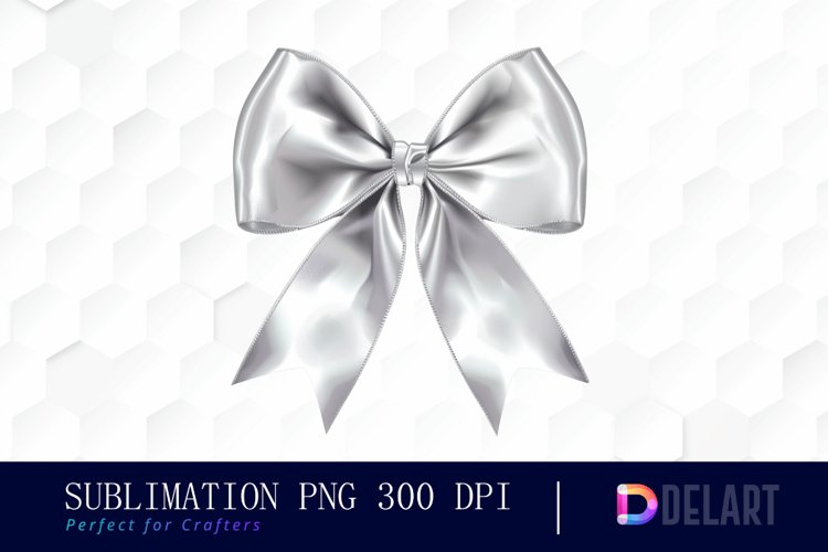 Bow and Silver Bow Sublimation PNG Clipart