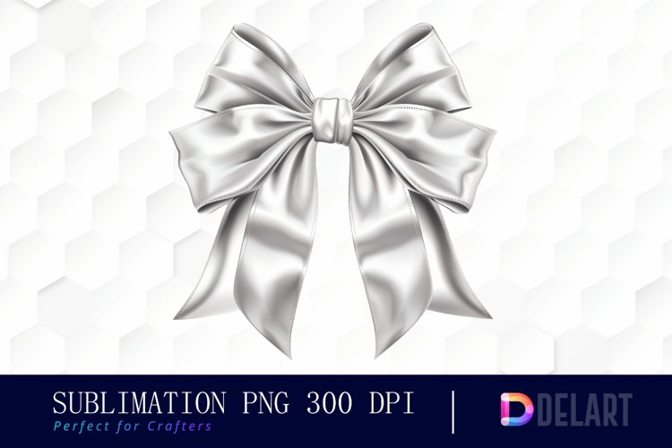 Bow and Silver Bow Illustration Clipart example image 1