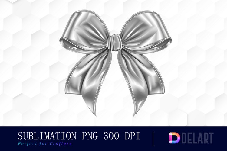 Bow and Silver Bow Sublimation PNG Clipart