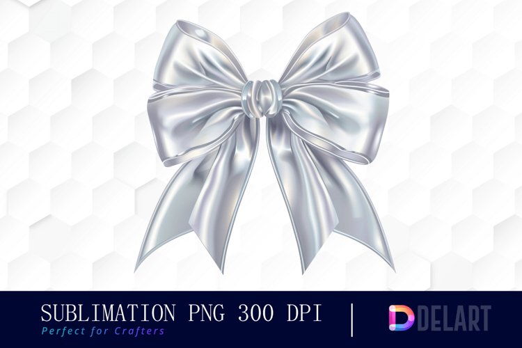 Bow and Silver Bow Sublimation PNG Clipart