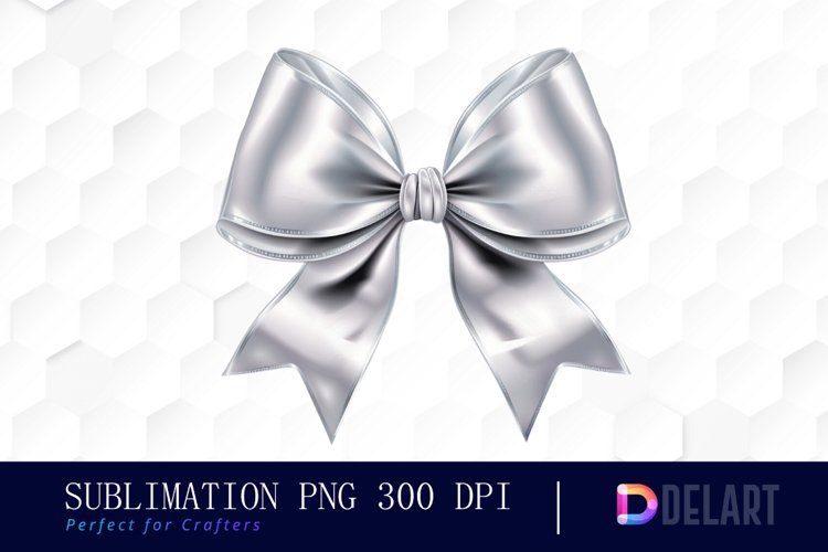 Bow and Silver Bow Sublimation PNG Clipart