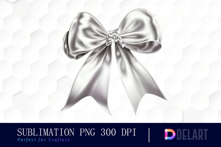 Bow and Silver Bow Illustration Clipart example image 1