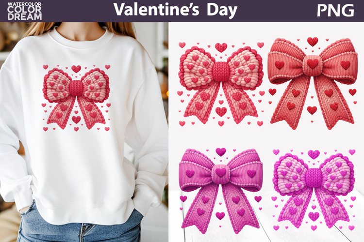 Bow Valentine Clipart | Bow Valentines Day