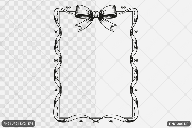 Bow Frame SVG PNG