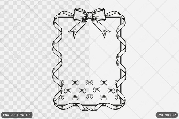 Bow Frame SVG PNG