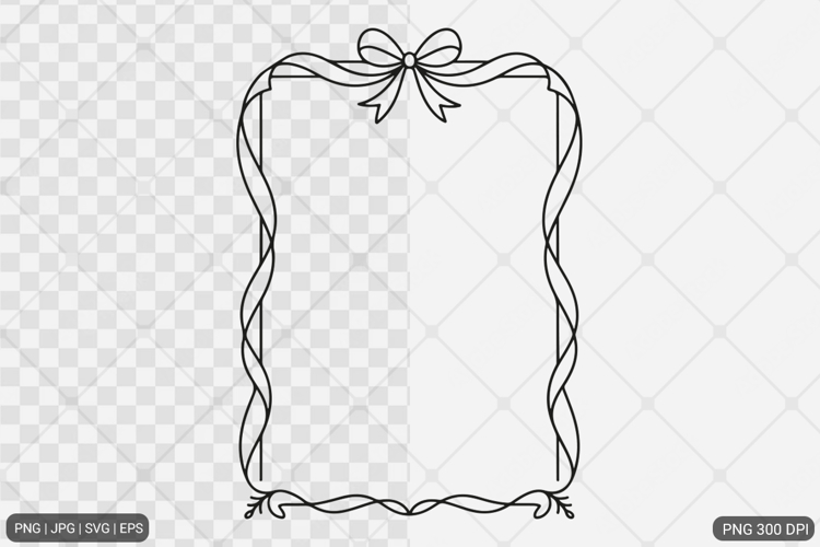 Bow Frame SVG PNG