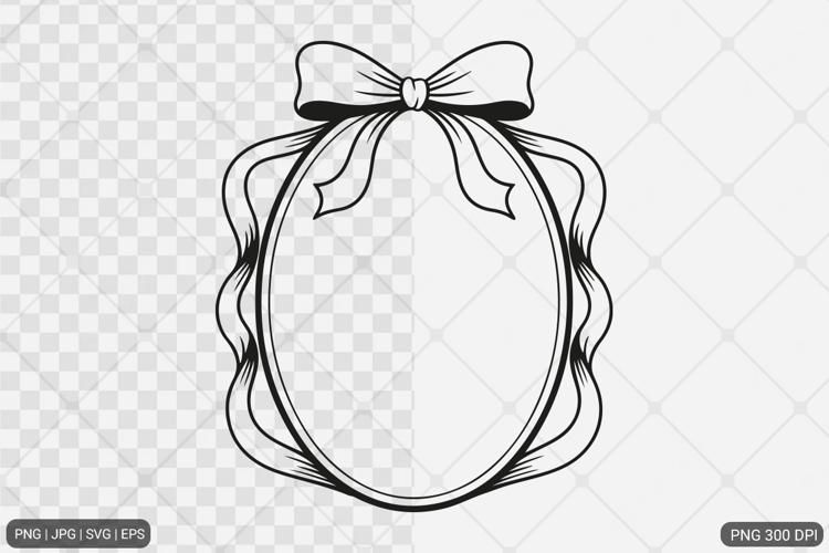 Bow Frame SVG PNG