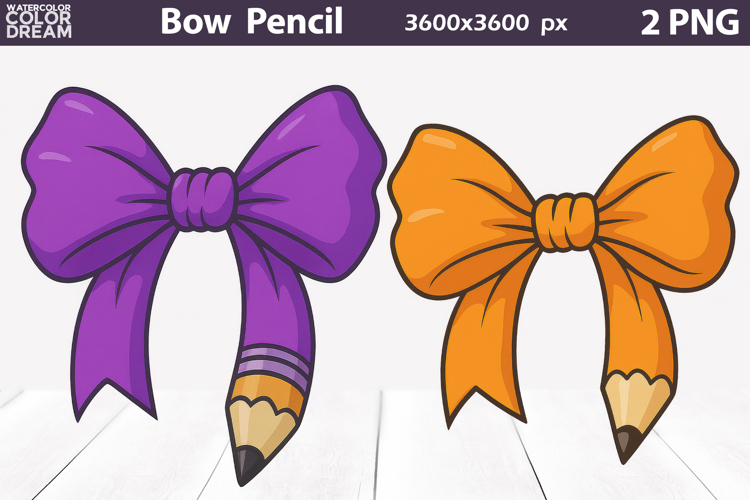 Bow Pencil Clipart | Teacher Pencil Sublimation