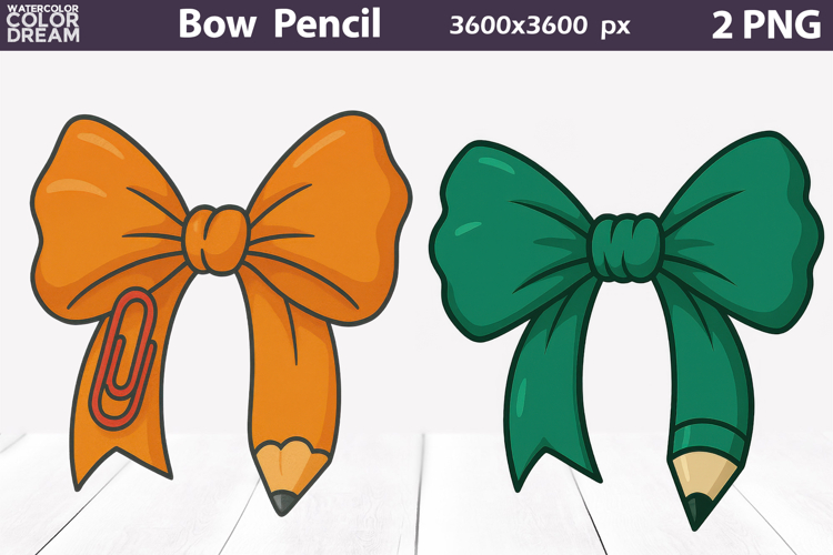 Bow Pencil Clipart | Teacher Pencil Sublimation
