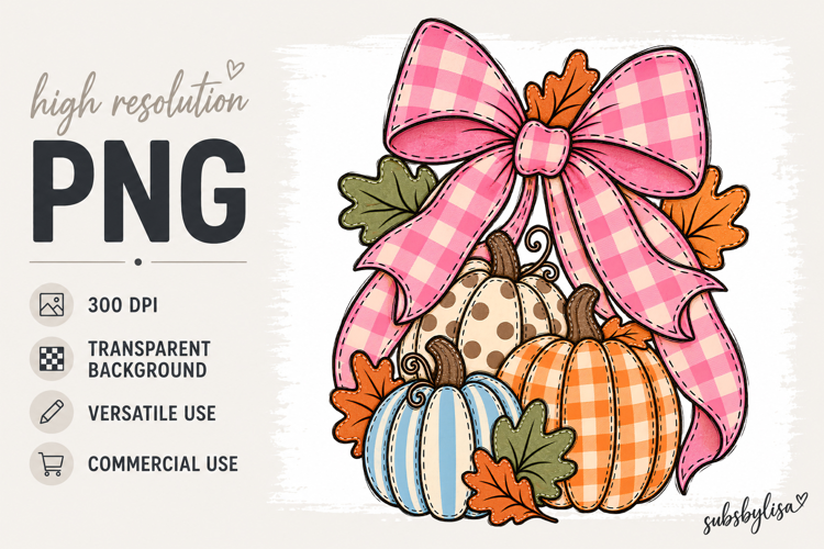 Pumpkin Bow Png Design