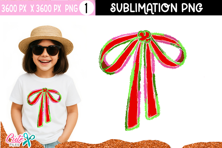 Bow Sublimation Design