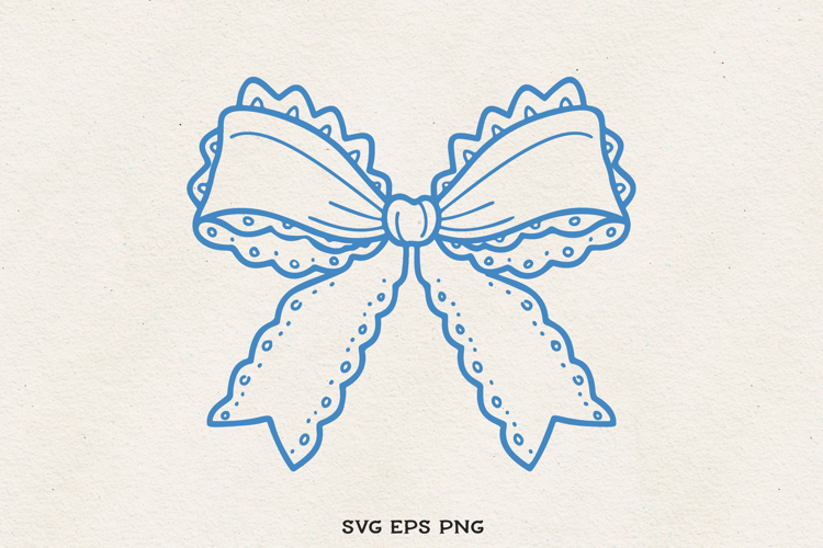 Bow Clipart SVG PNG EPS | Coquette Ribbon Illustration