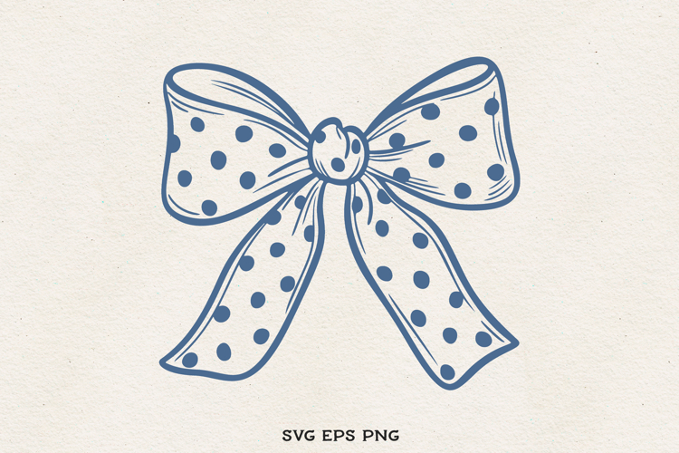 Bow Clipart SVG PNG EPS | Coquette Ribbon Illustration