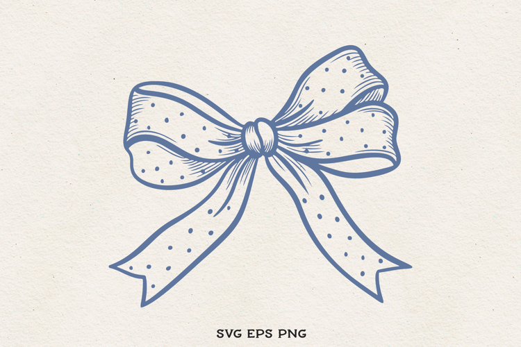 Bow Clipart SVG PNG EPS | Coquette Ribbon Illustration