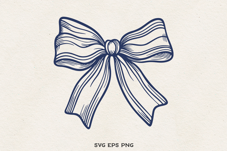 Bow Clipart SVG PNG EPS | Coquette Ribbon Illustration
