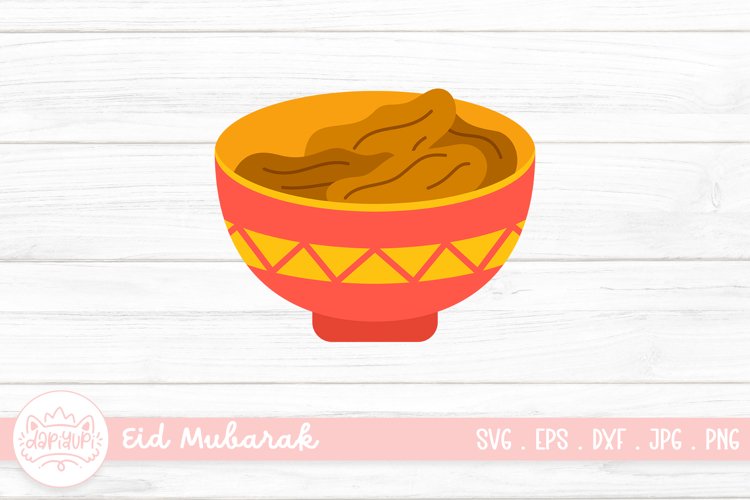Bowl Of Dates Clipart Illustration | Ramadan Eid