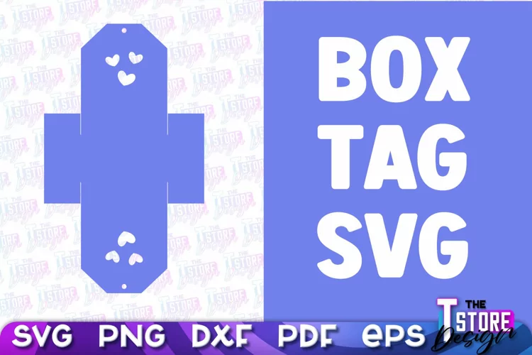 Box Tag SVG | Paper Cut Design | SVG File | Paper Box Design