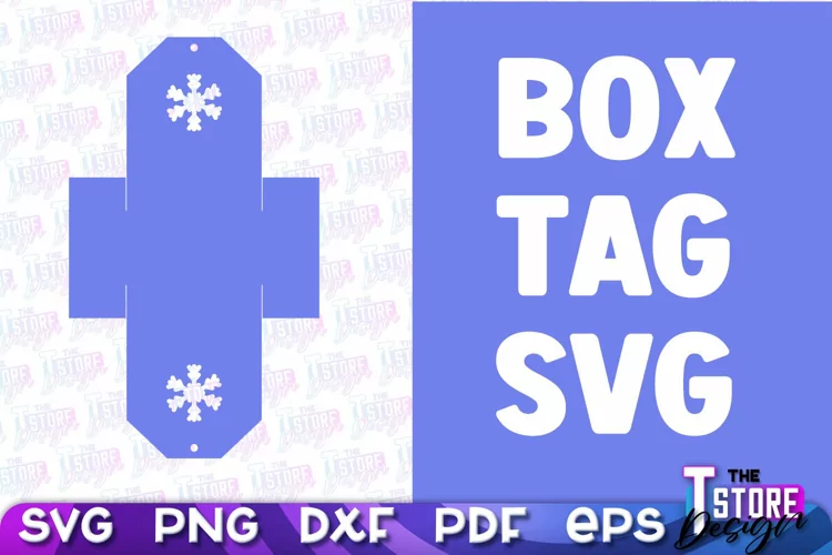 Box Tag SVG | Paper Cut Design | SVG File | Paper Box Design