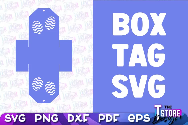 Box Tag SVG | Paper Cut Design | SVG File | Paper Box Design